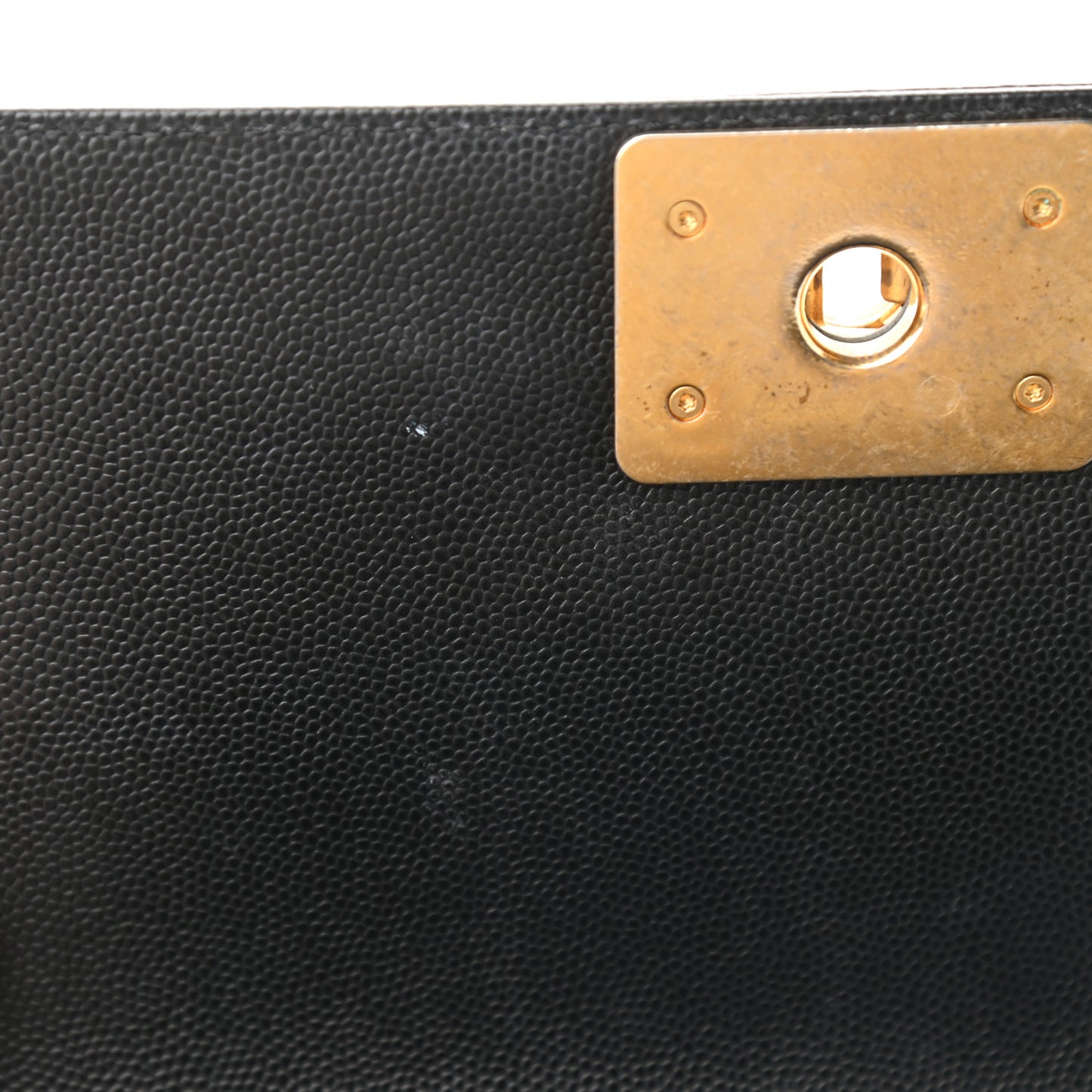 Caviar Quilted Small Boy Flap Black