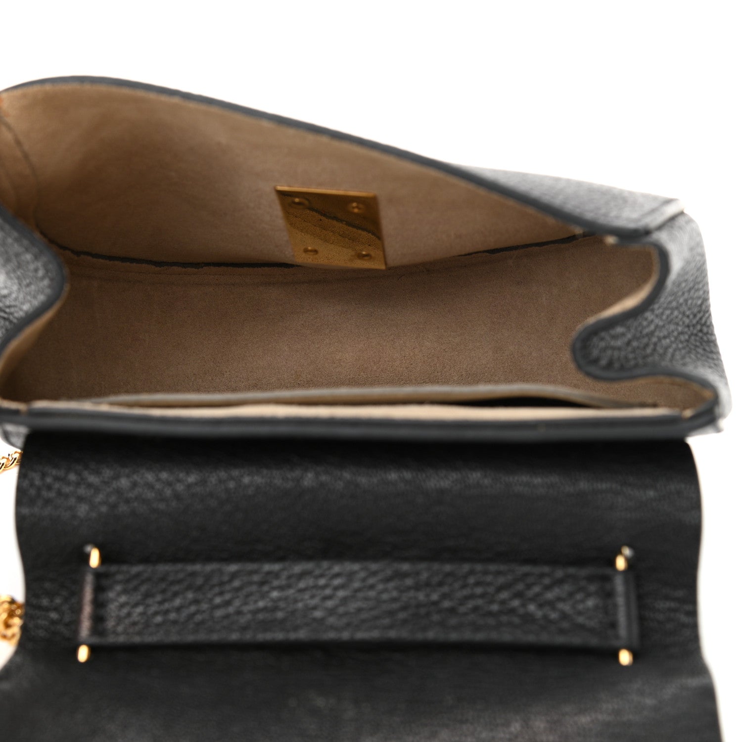 Chloe Goatskin Mini Drew Shoulder Bag Black 5 of 11