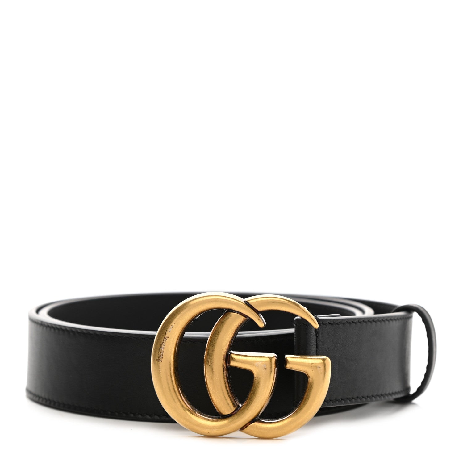 Gucci Calfskin Double G 30mm Belt 85 34 Black 1 of 10