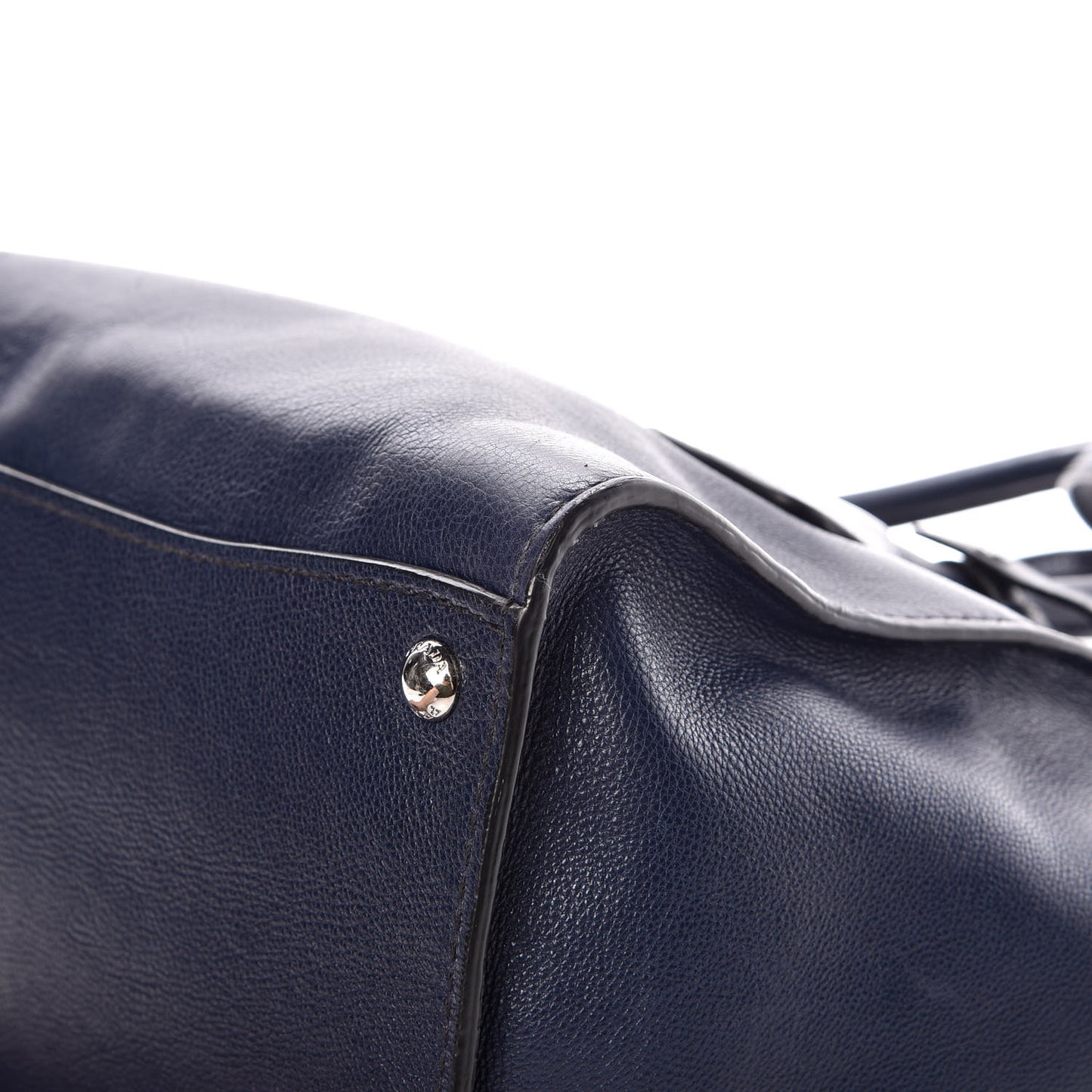 Glace Calf Small Twin Pocket Tote Baltico