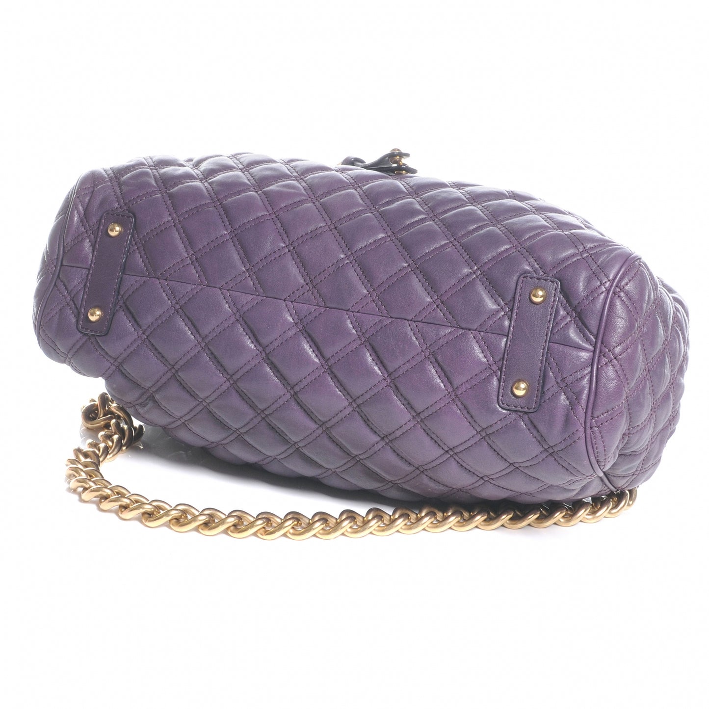 Quilted Leather Stam Purple