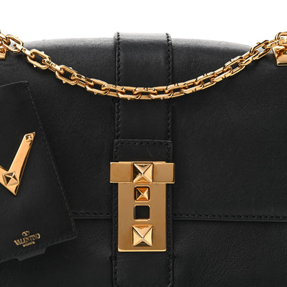 Valentino Garavani Vitello B-Rockstud Flap Black 8 of 11