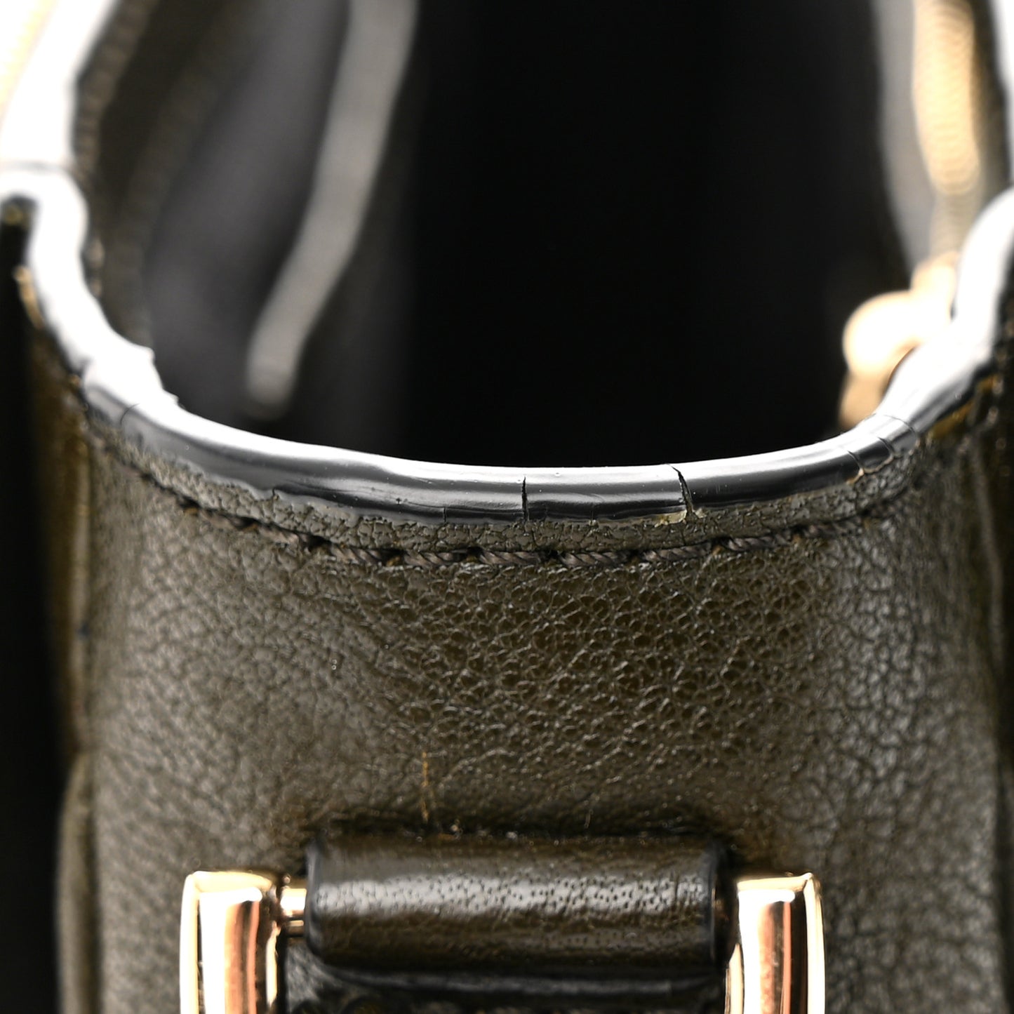 Shiny Goatskin Bayswater Shoulder Bag Evergreen