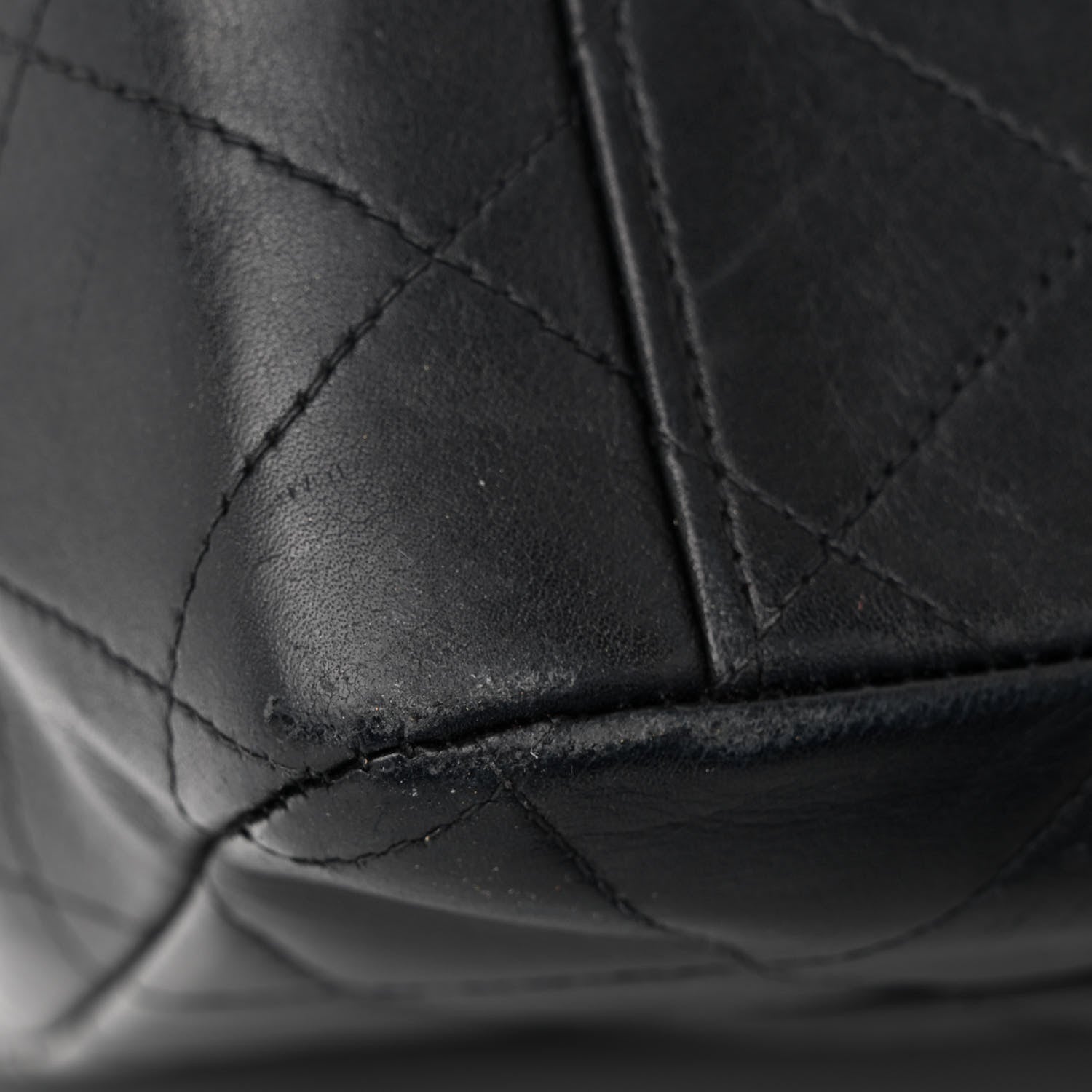 Chanel Lambskin Quilted XL Jumbo Single Flap Black 18 of 19