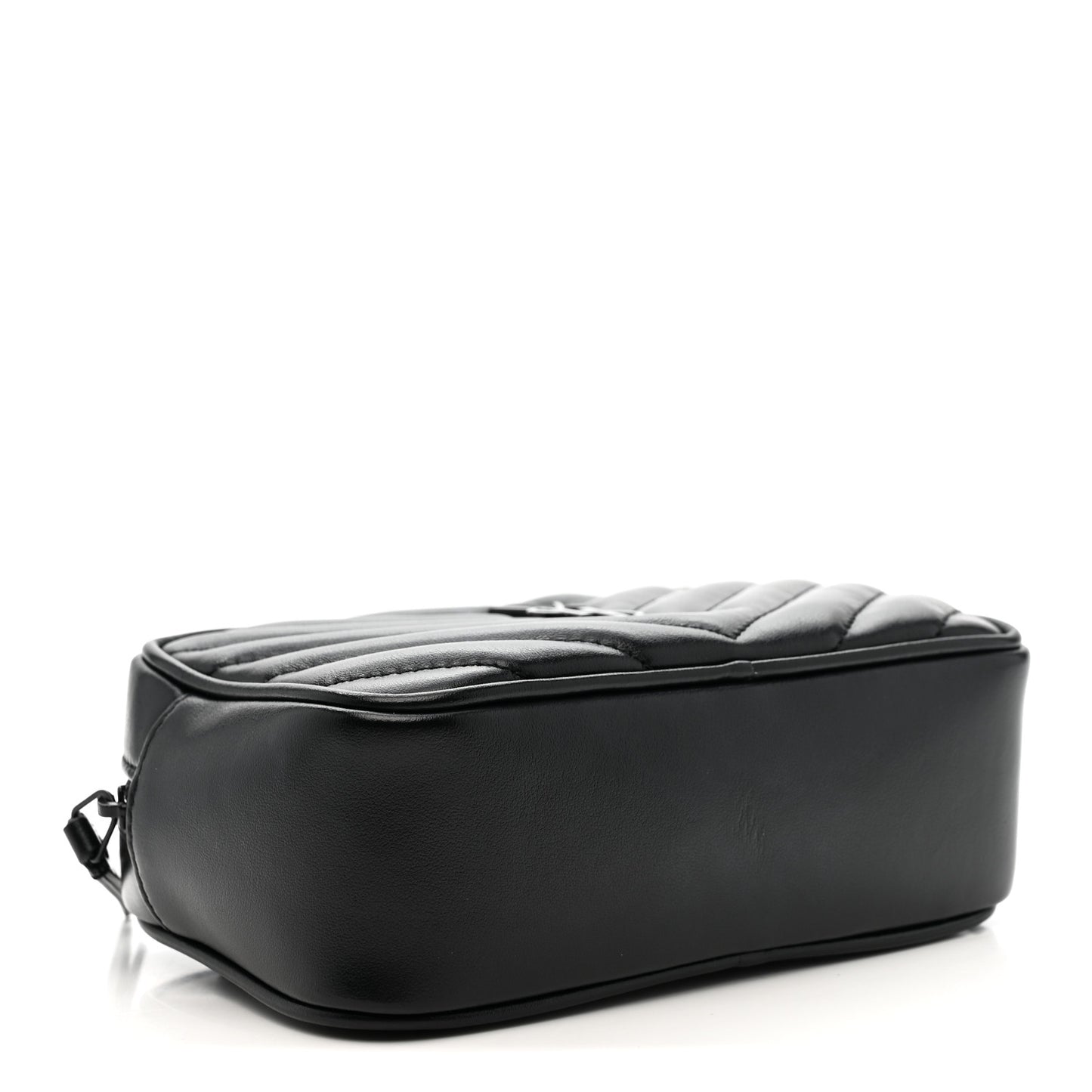 Calfskin Matelasse Monogram Lou Belt Bag Black