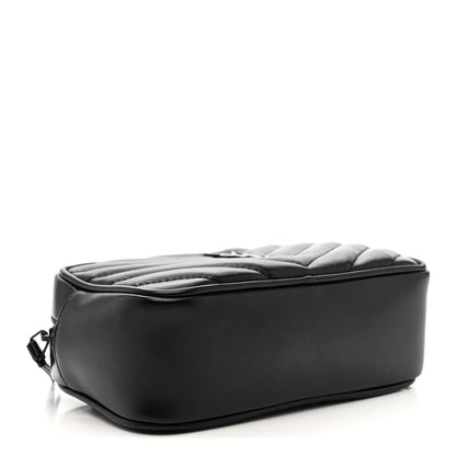 Saint Laurent Calfskin Matelasse Monogram Lou Belt Bag Black 4 of 11