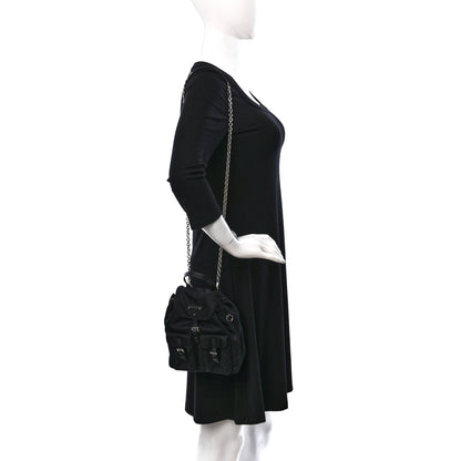 Prada Nylon Vela Mini Crossbody Backpack Black 2 of 9