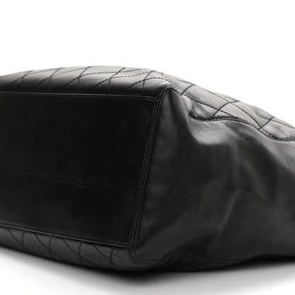 Chanel Lambskin Quilted Shopping Tote Black 11 of 14
