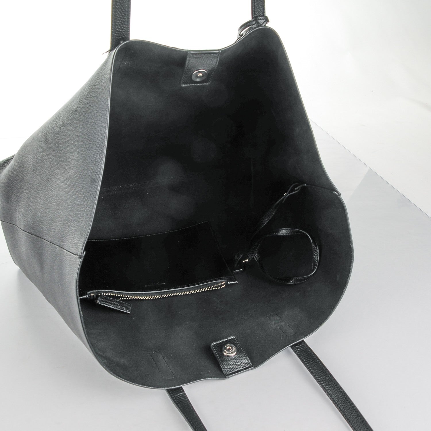 Saint Laurent Calfskin Large Shopping Tote Black 5 of 7