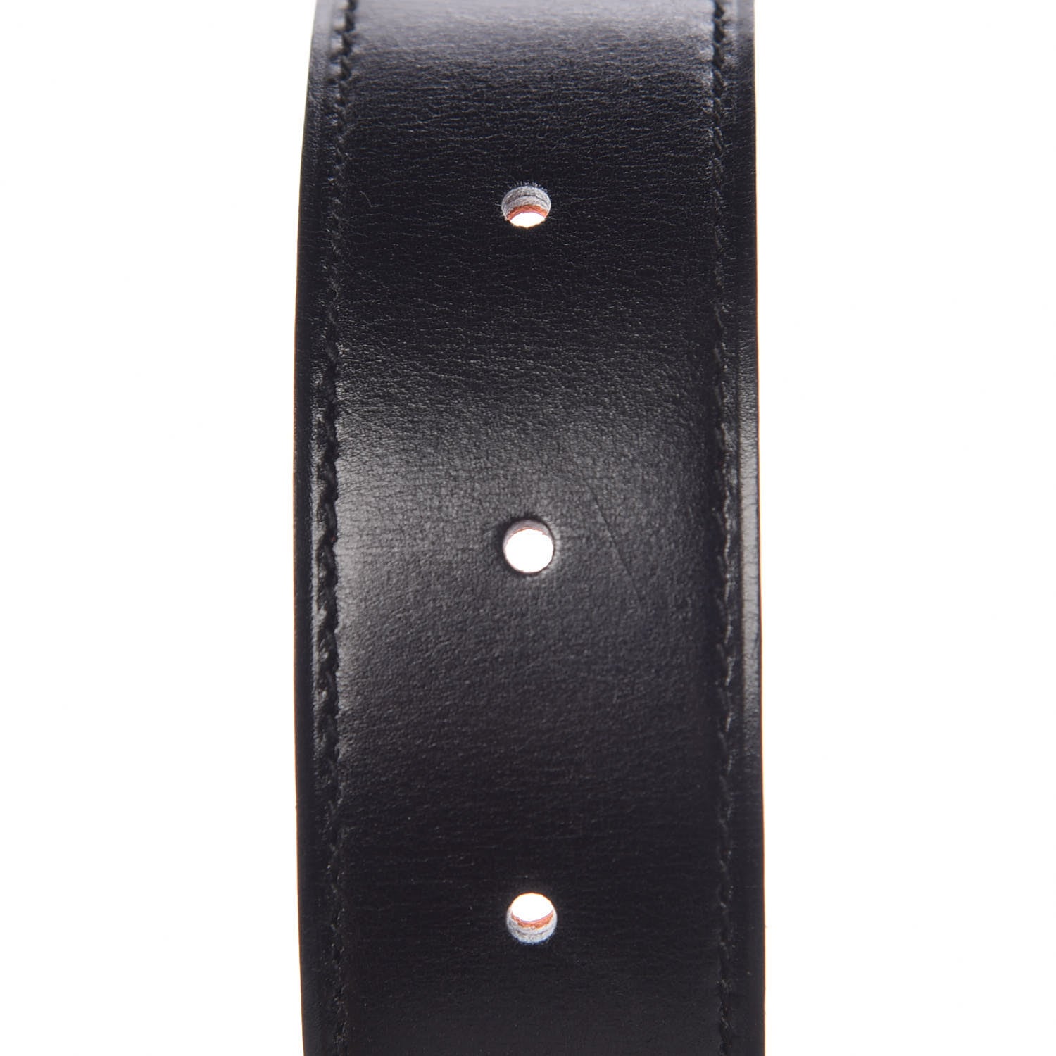 Hermes Box Togo 32mm Martelee H Belt 90 Black Orange 4 of 7
