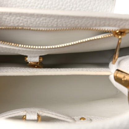 Louis Vuitton Taurillon Capucines BB Blanc Casse 5 of 10