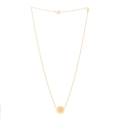 Christian Dior 18K Rose Gold Diamond Pink Opal Rose Des Vents Necklace 3 of 6