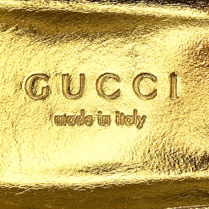Gucci Suede Crystal Maxine Horsebit Slide Sandals 37 Gold 7 of 11