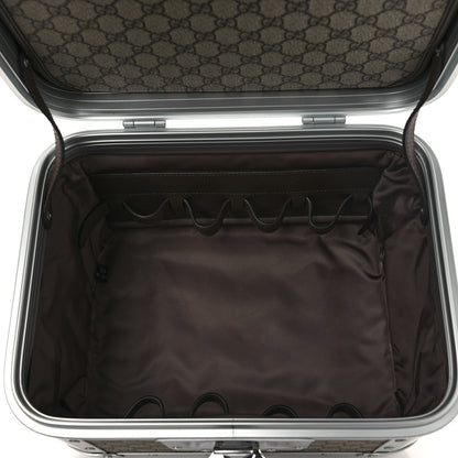 Gucci GG Supreme Monogram Aluminum Porter Beauty Case Silver 6 of 16