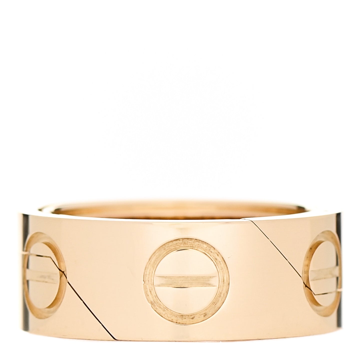 18K Yellow Gold 7mm Astro LOVE Ring 47 4.25