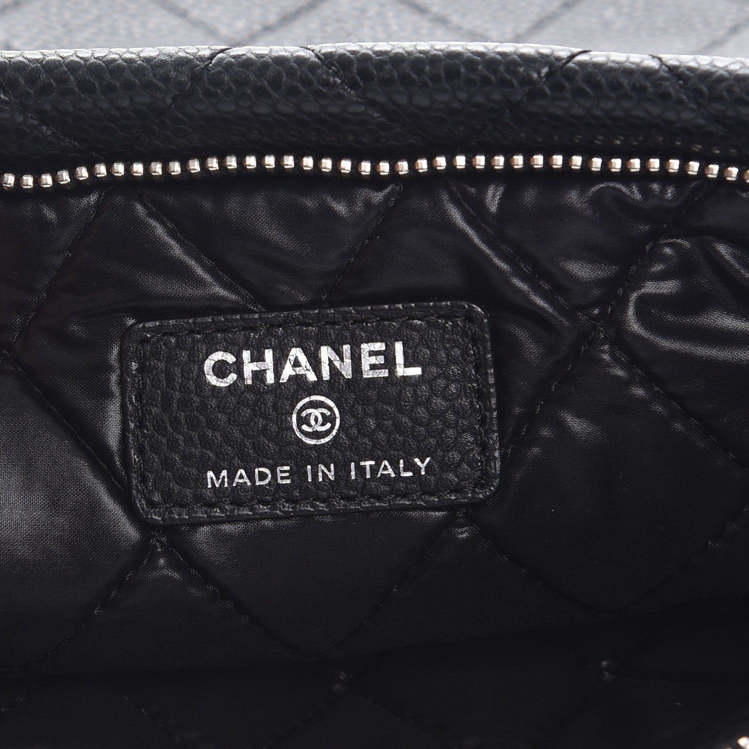 Chanel Caviar Quilted CC Beauty Clutch Black 7 of 9