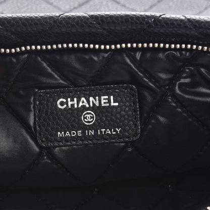 Chanel Caviar Quilted CC Beauty Clutch Black 7 of 9