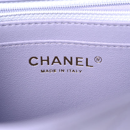 Chanel Lambskin Quilted Mini Rectangular Flap Light Purple 5 of 9