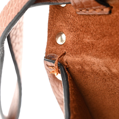 Valentino Garavani Pebbled Calfskin Medium Rockstud Flip Lock Crossbody Bag Bright Cognac 12 of 16