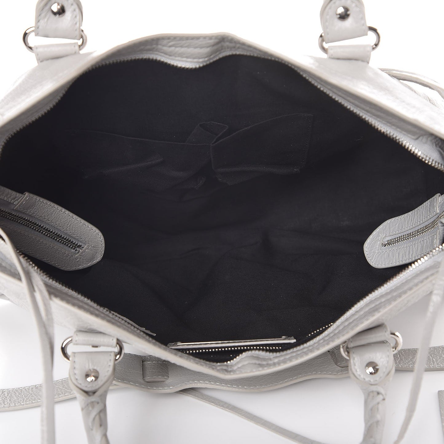 Agneau Classic Silver Hardware City Gris Nuage