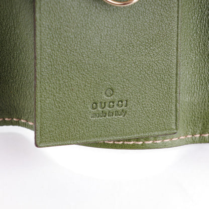 Gucci Calfskin Charmy 6 Key Holder Case Green 6 of 8