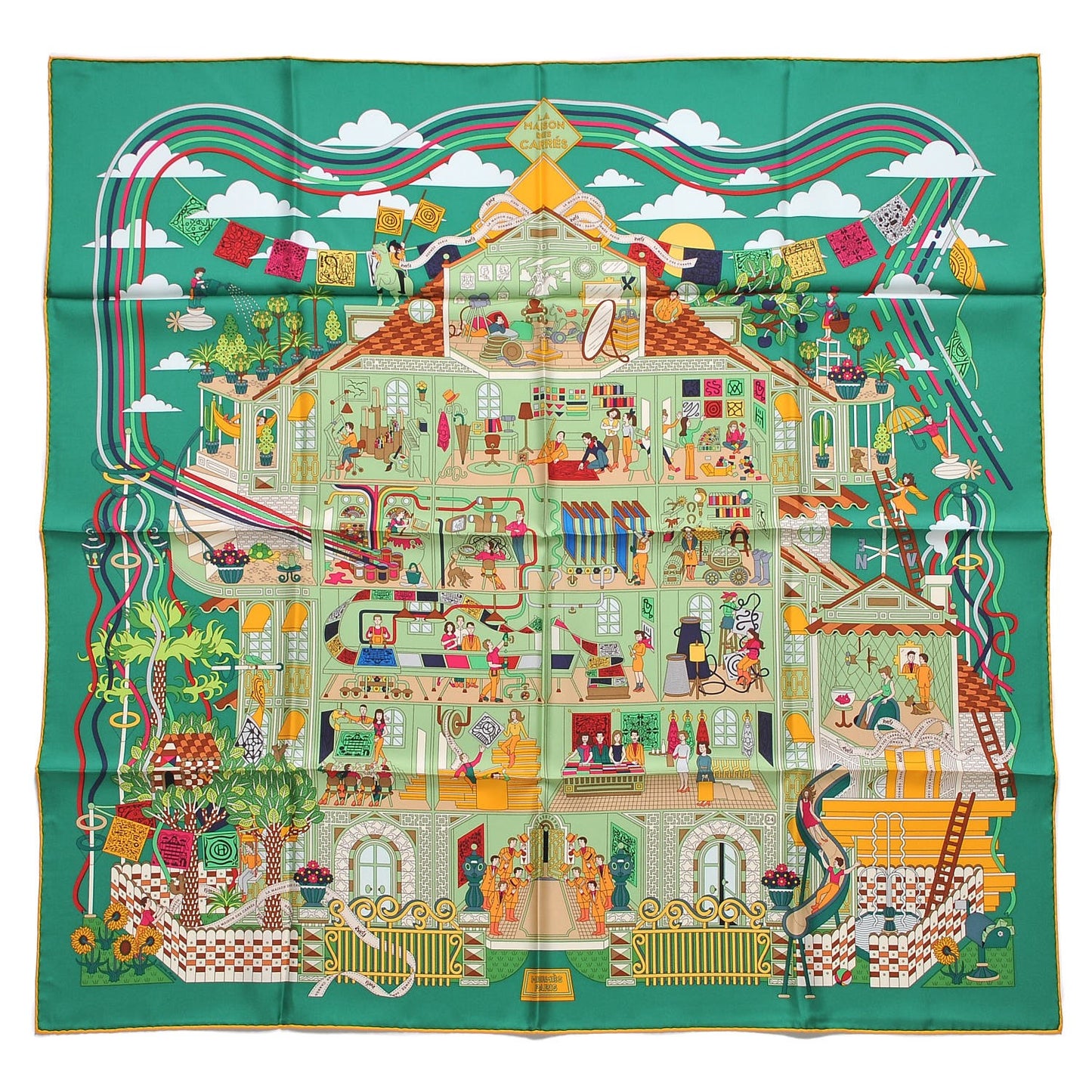 Silk La Maizeon des Carres Scarf 90