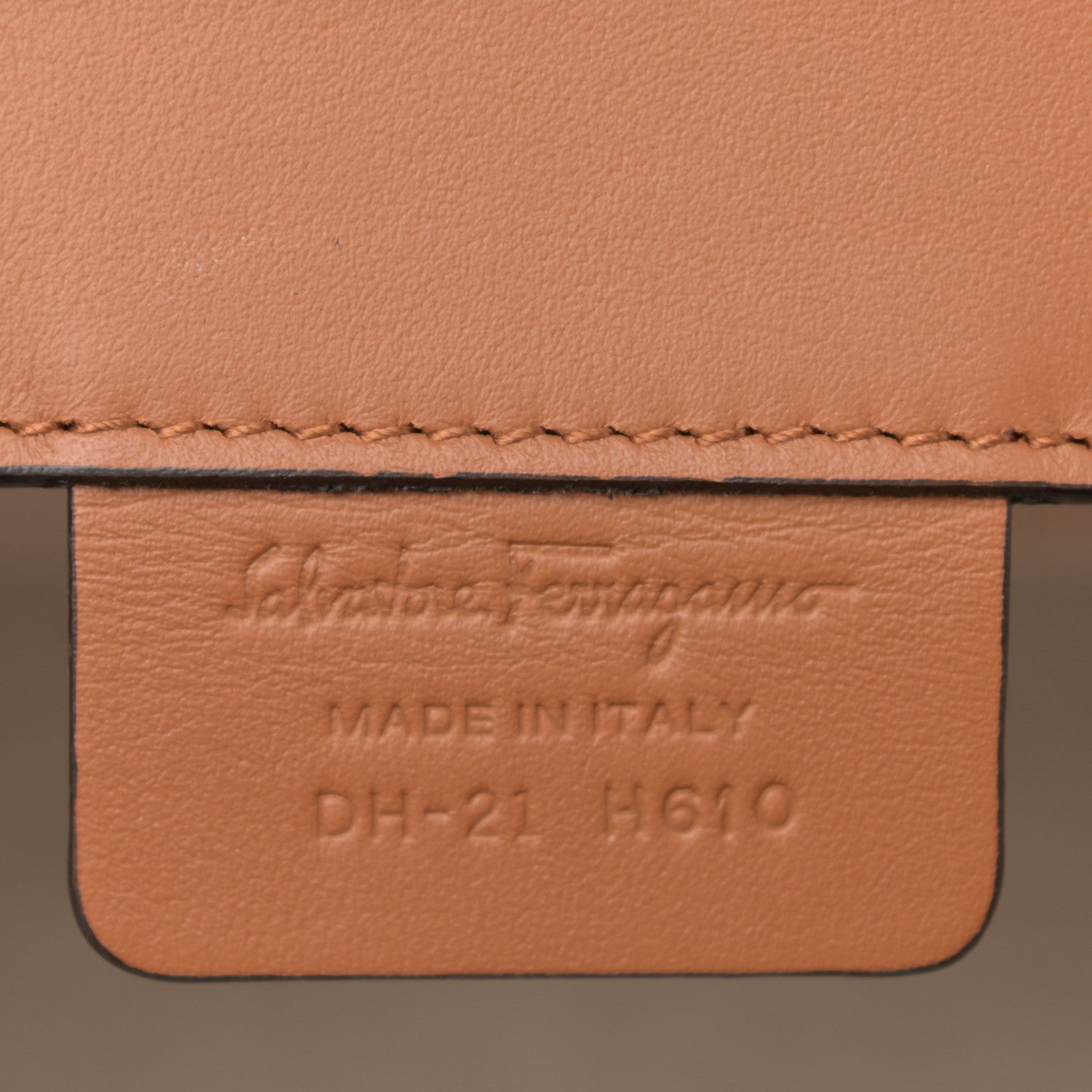 Salvatore Ferragamo Canvas Calfskin Gancini Medium The Studio Bag Beige Brown 7 of 10