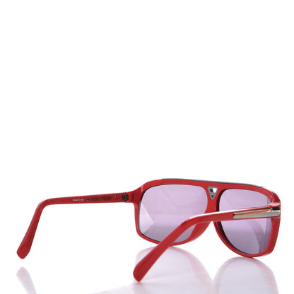 Louis Vuitton Acetate Evidence Sunglasses Z2319E Red 3 of 8