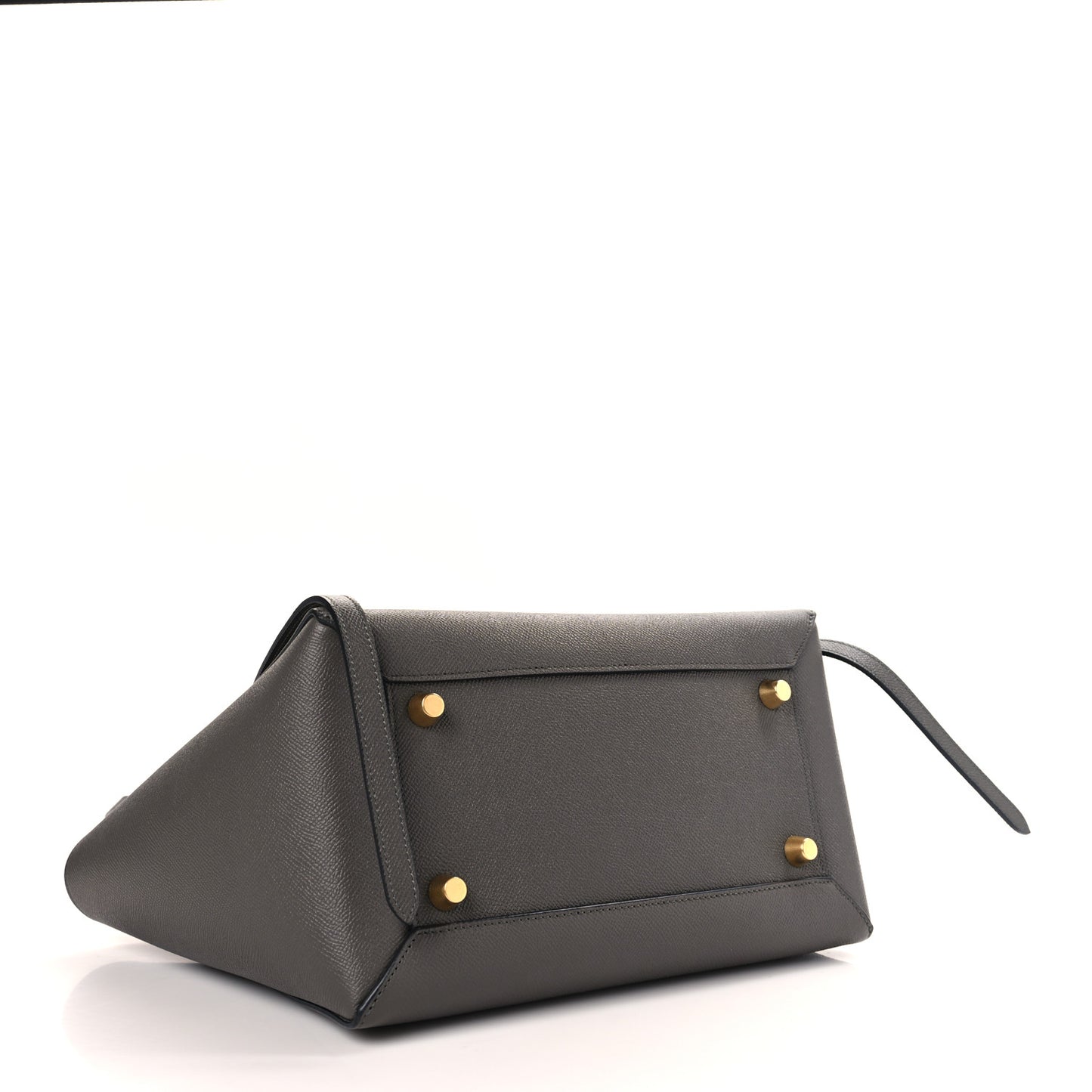 Grained Calfskin Mini Belt Bag Grey