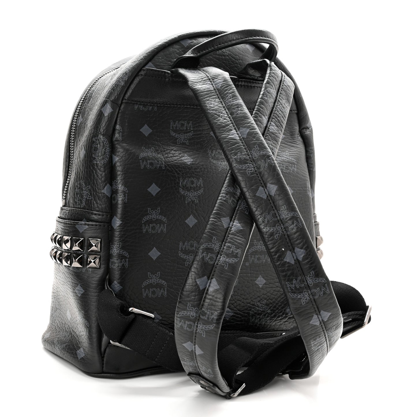 Visetos Small Side Stud Stark Backpack Black