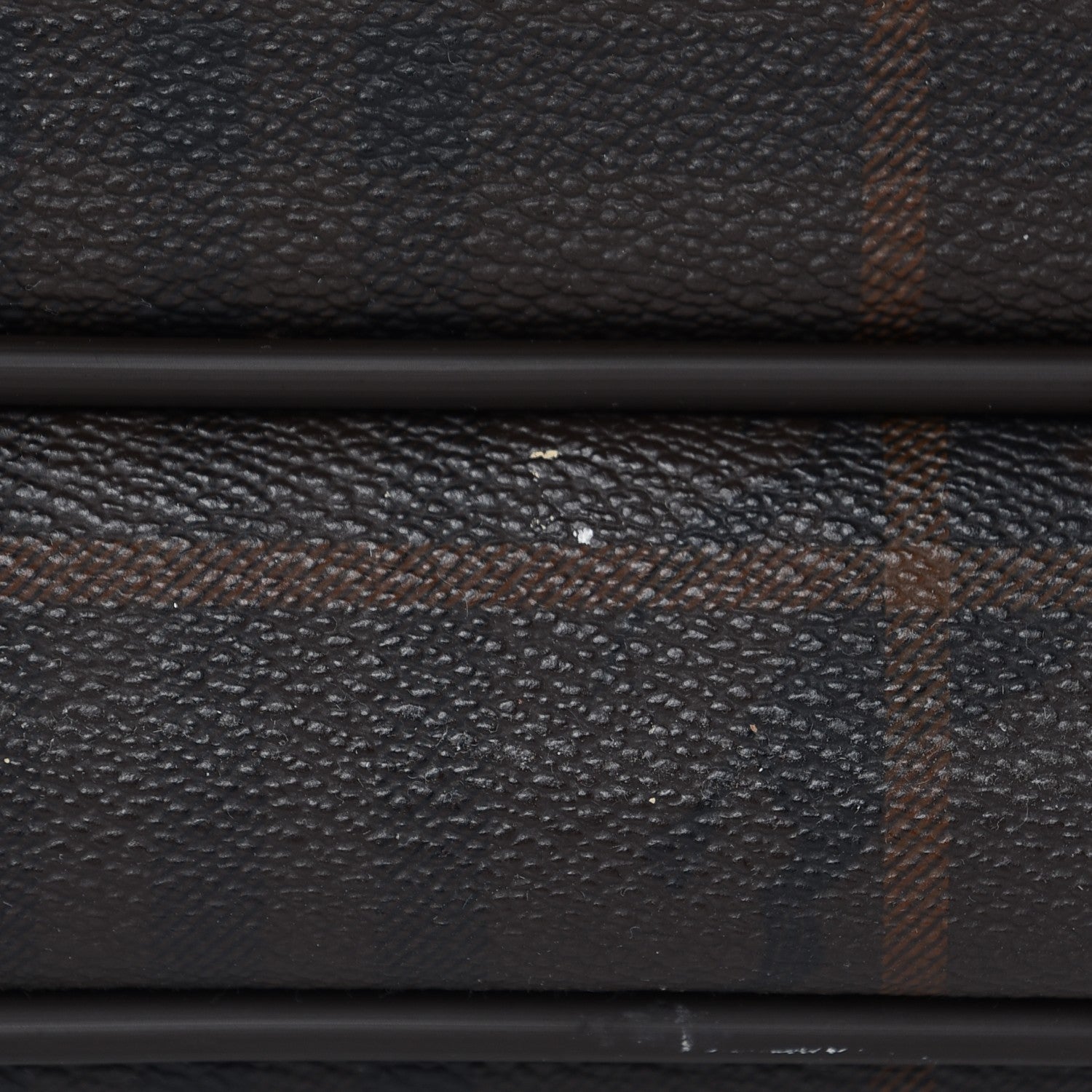 Burberry Smoked Haymarket Check Carry On Travel Bag Chocolate 9 of 17
