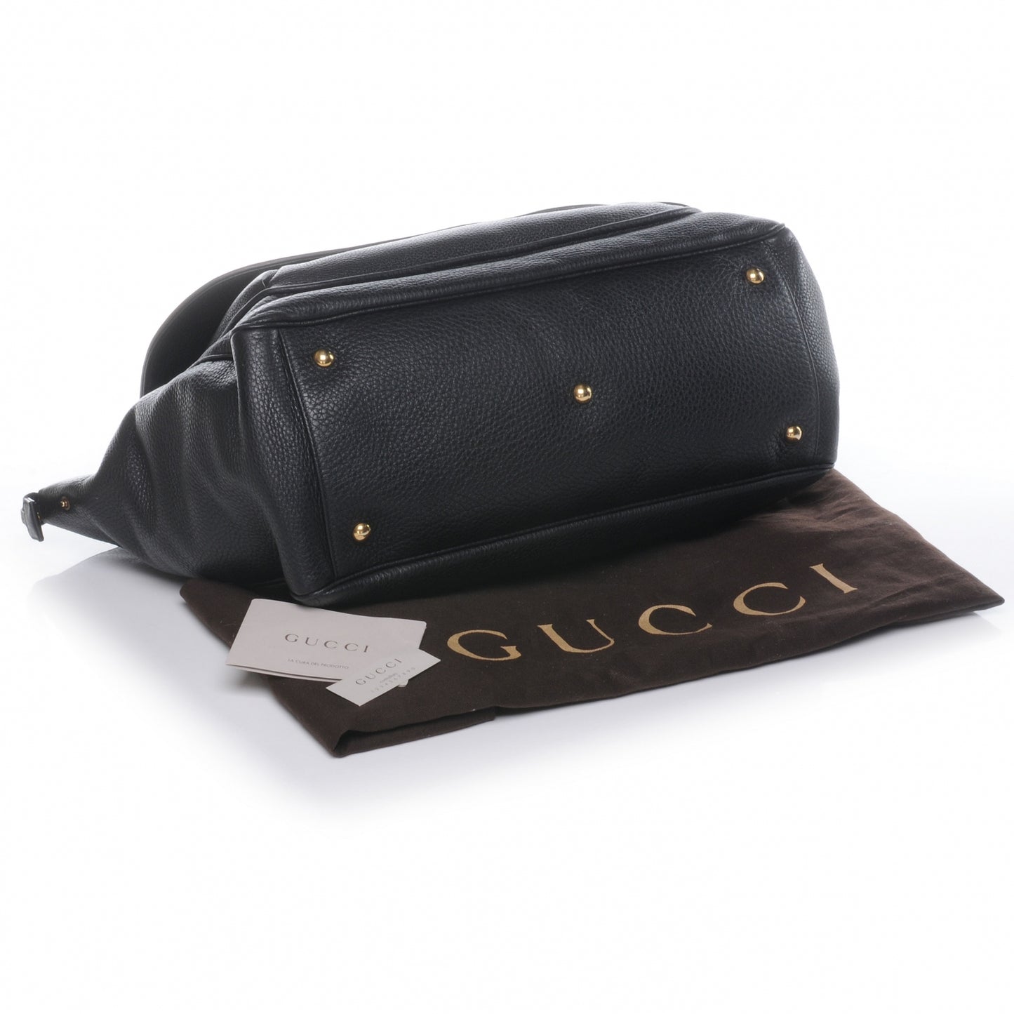 Pebbled Calfskin Medium 1973 Top Handle Satchel Black
