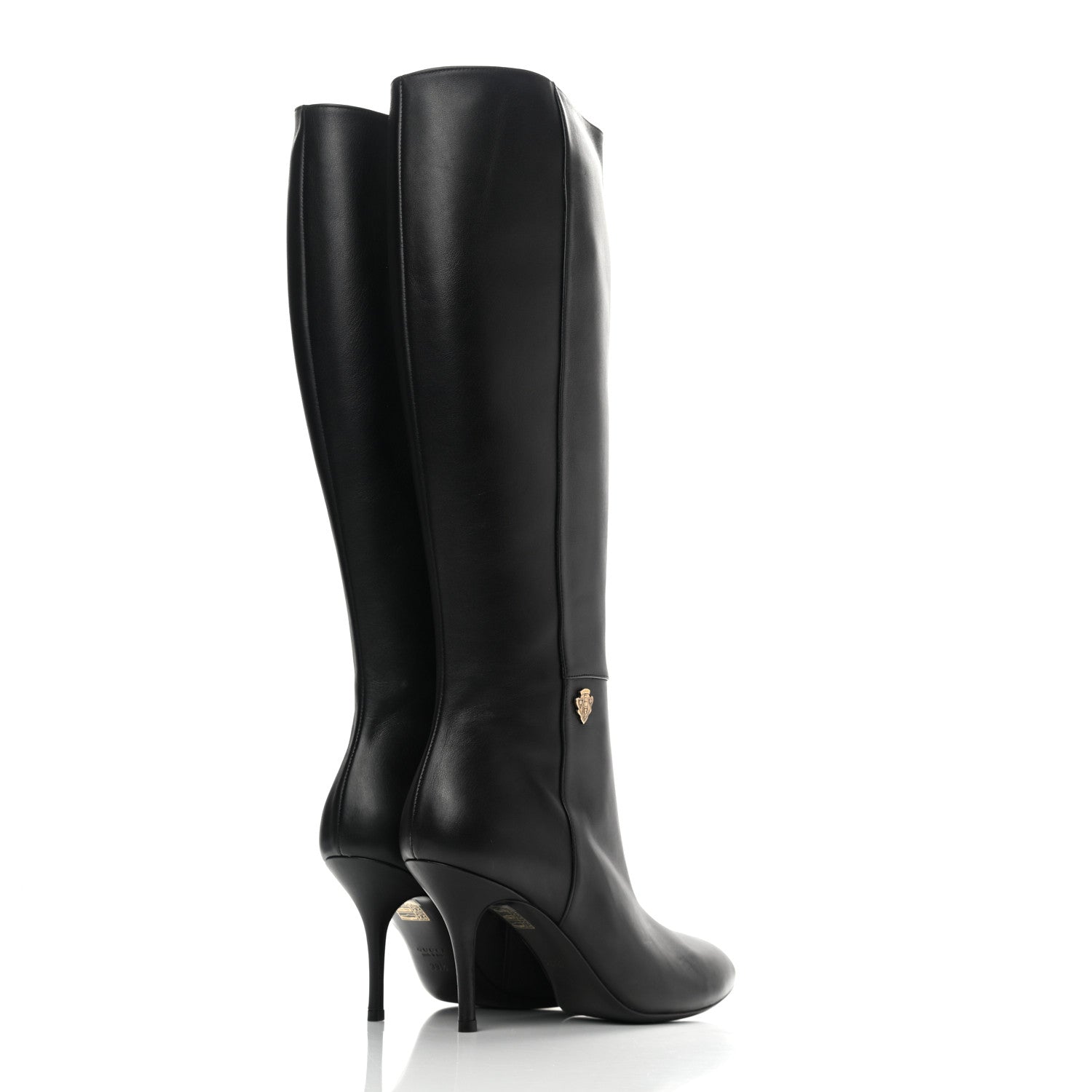 Gucci Calfskin Rodano Boots 39.5 Black 4 of 7