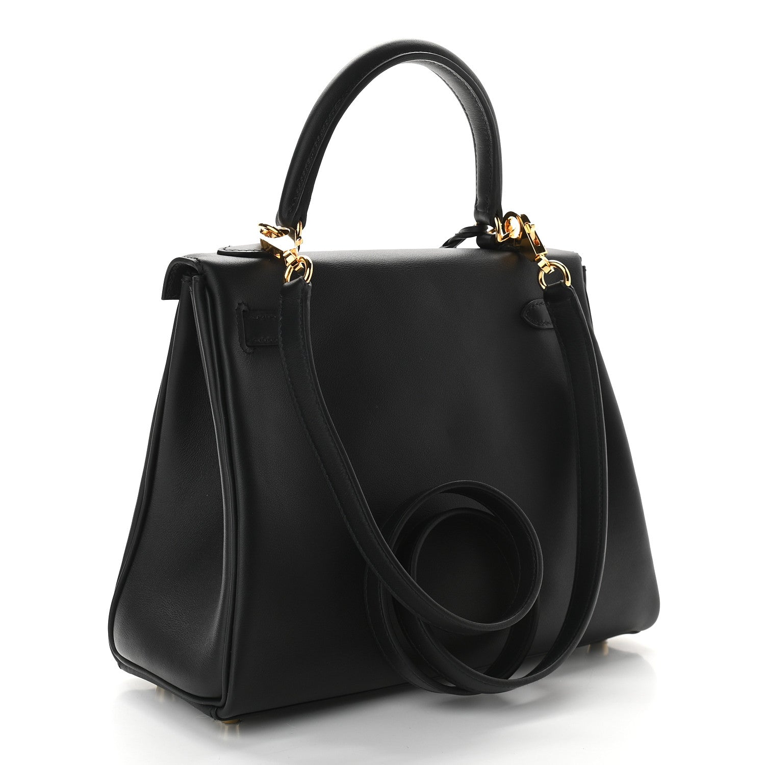 Hermes Swift Kelly Retourne 25 Black 3 of 10