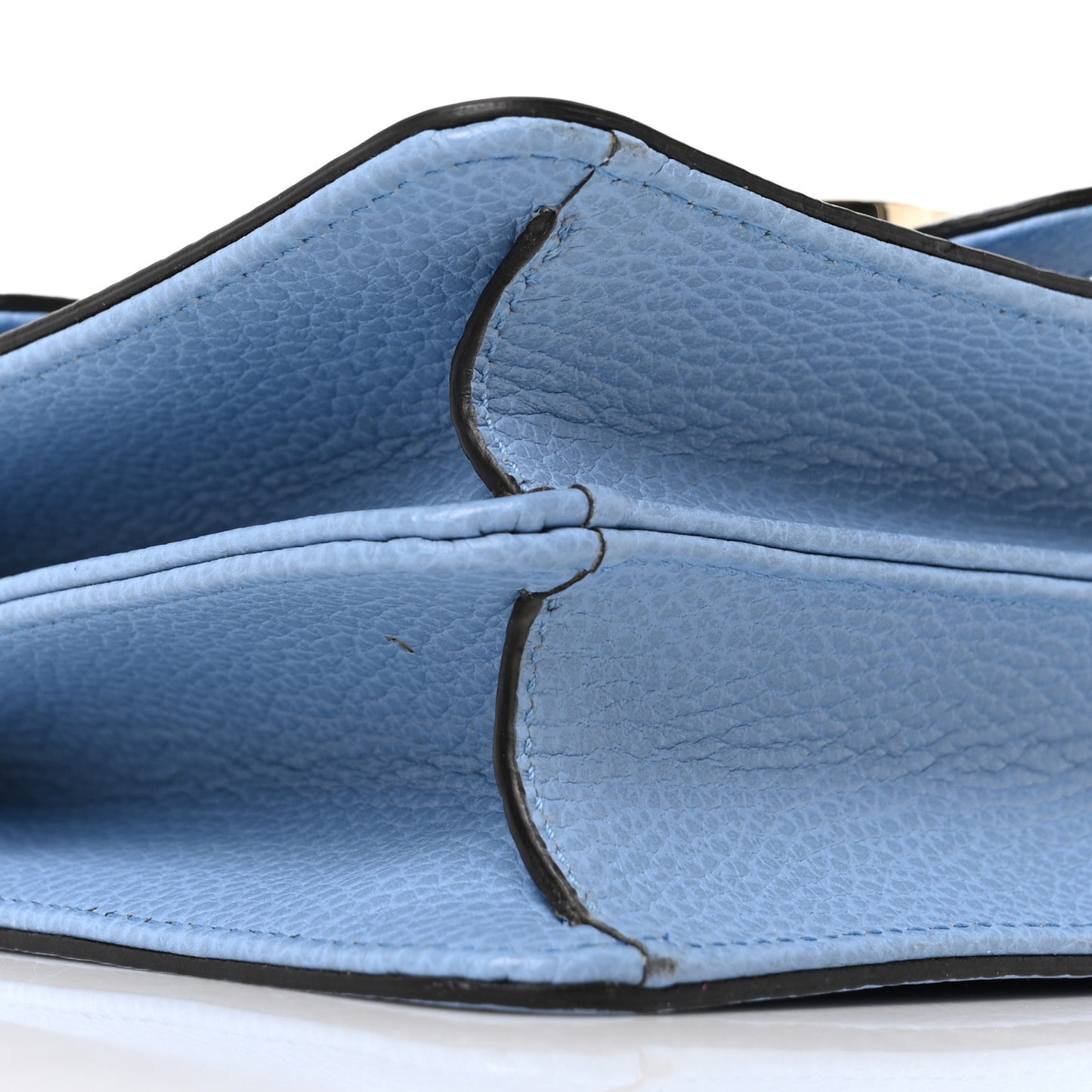 Dollar Calfskin Small Interlocking G Shoulder Bag Mineral Blue