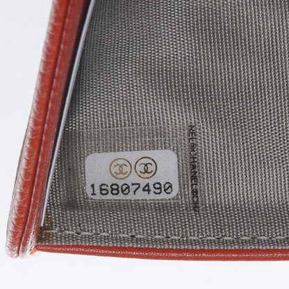 Chanel Caviar CC French Wallet Orange 7 of 9