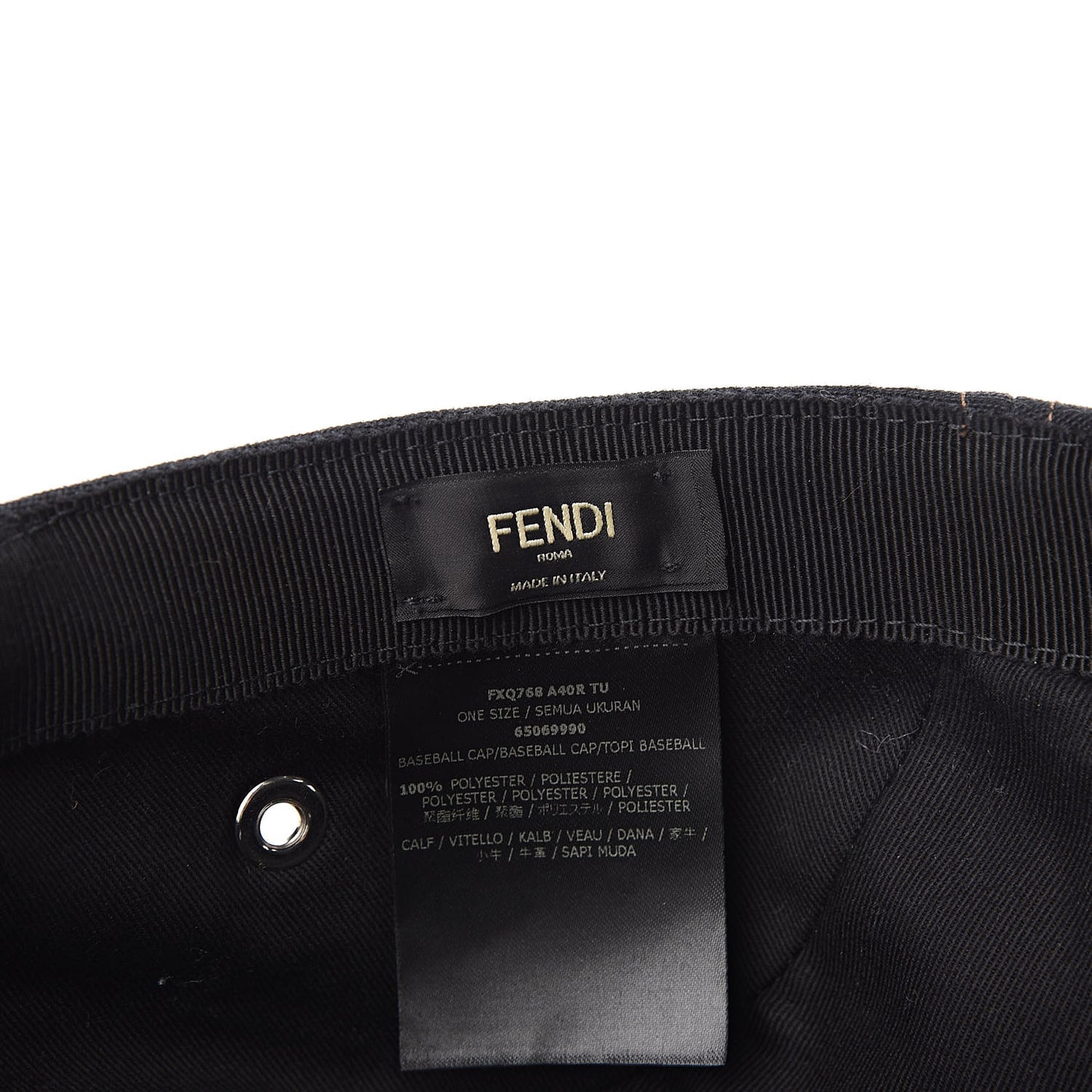 Canvas Vitello FF Baseball Hat Black