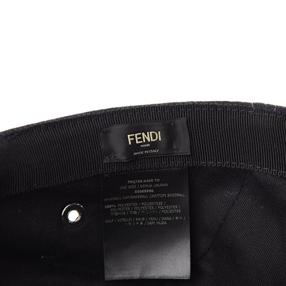 Fendi Canvas Vitello FF Baseball Hat Black 7 of 10