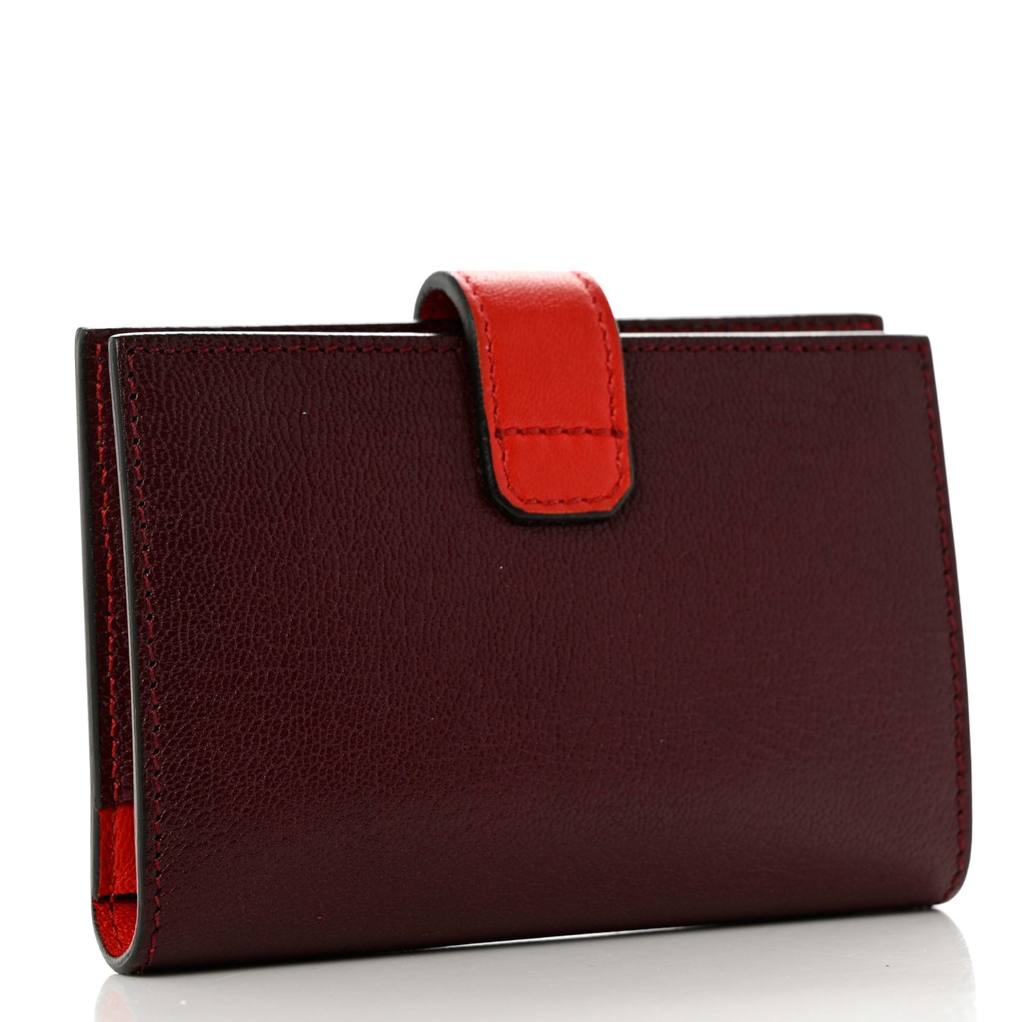 Sugar Goatskin GV3 Wallet Bordeaux