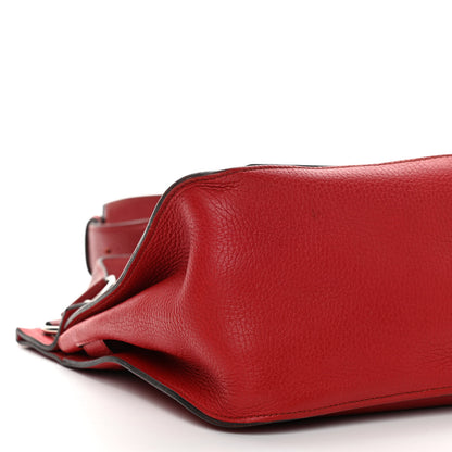 Hermes Taurillon Clemence Bi-Color Jypsiere 31 Rouge Casaque Rouge H 9 of 14