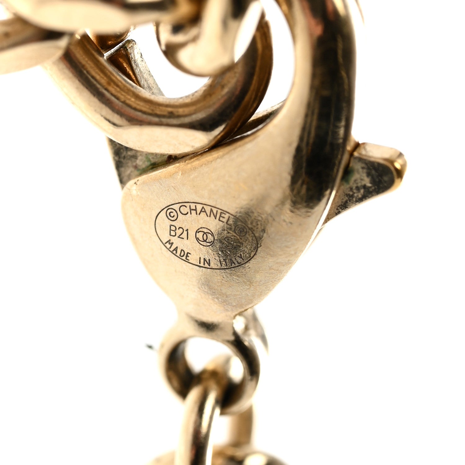 Chanel Lambskin CC Turnlock Necklace Gold Black 5 of 6