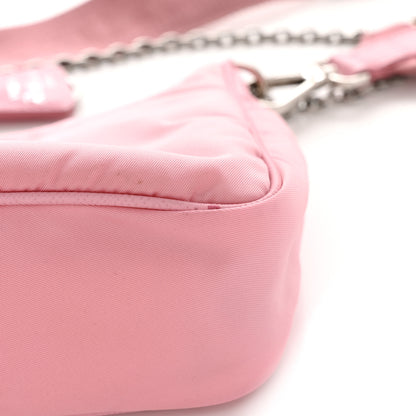Prada Nylon Re-Edition 2005 Shoulder Bag Rosa 12 of 12
