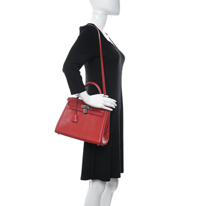 Hermes Epsom Kelly Retourne 28 Rouge Casaque 2 of 14