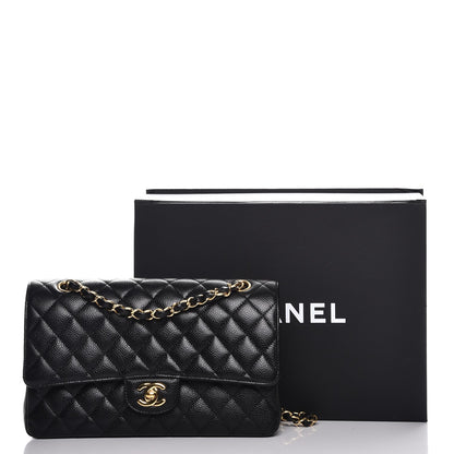 Chanel Caviar Quilted Medium Double Flap Black 8 of 8