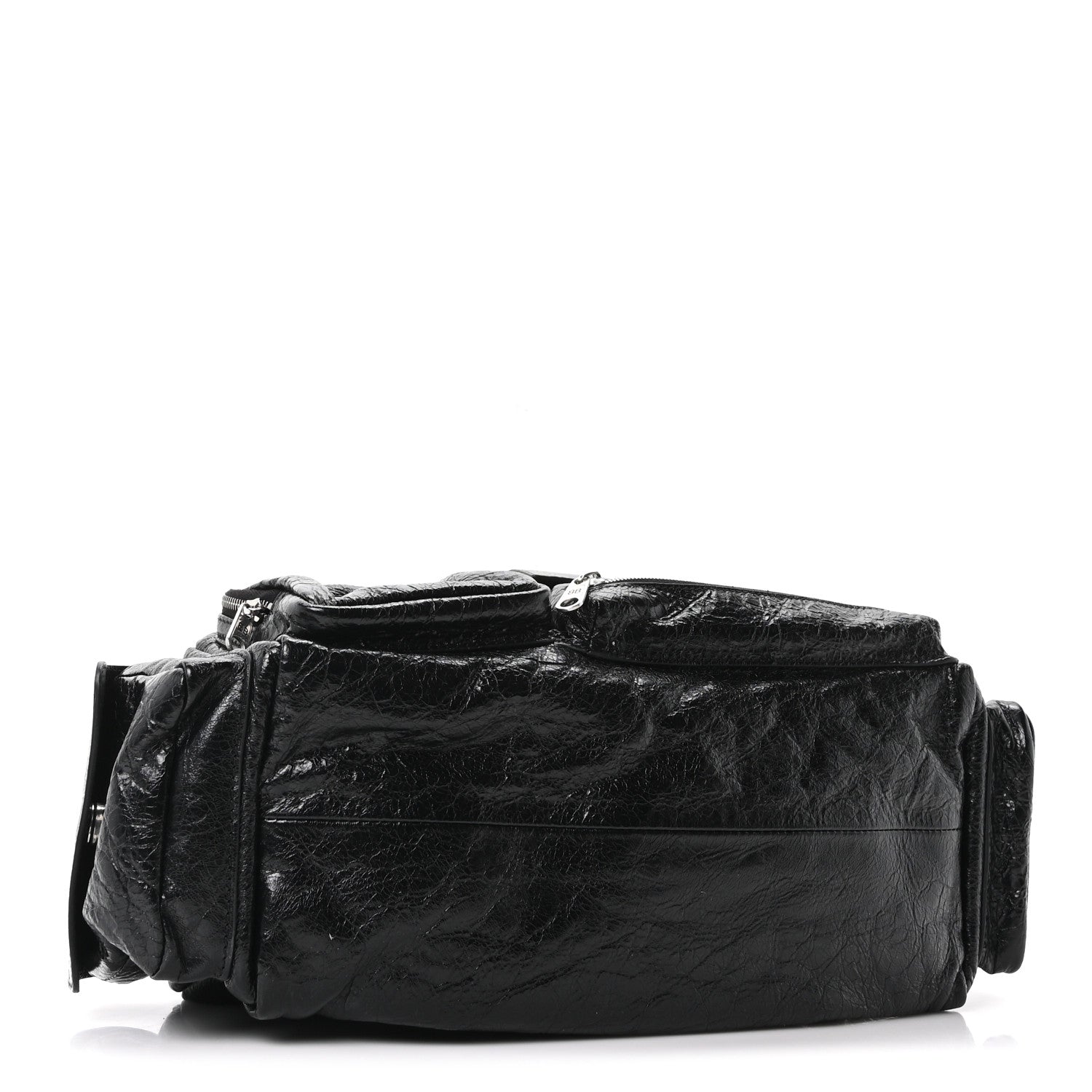 Balenciaga Agneau Arena Men's Superbusy Small Sling Zip Shoulder Bag Black 4 of 10