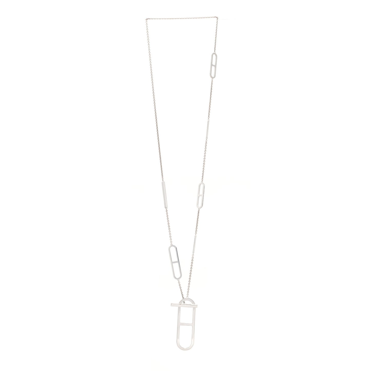 Sterling Silver Ever Chaine d'Ancre Long Lariat Necklace