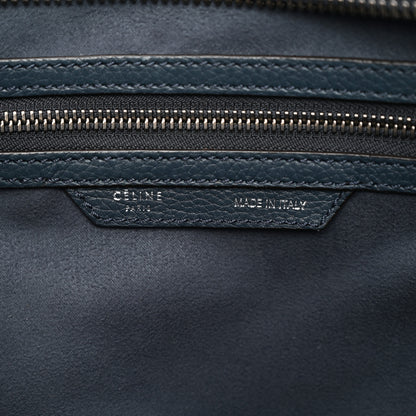Celine Drummed Calfskin Mini Luggage Slate 7 of 14