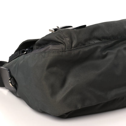 Prada Tessuto Nylon Saffiano Vela Messenger Bag Bosco 8 of 9