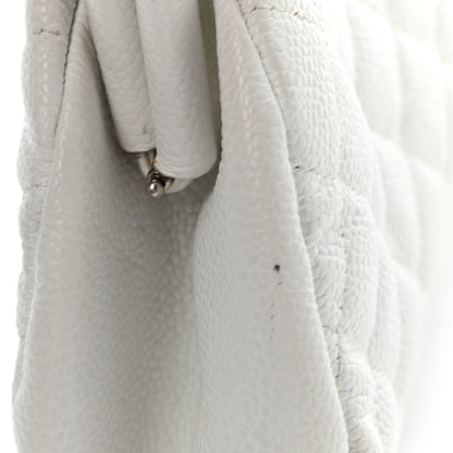 Chanel Caviar Quilted Timeless Clutch White 16 of 16