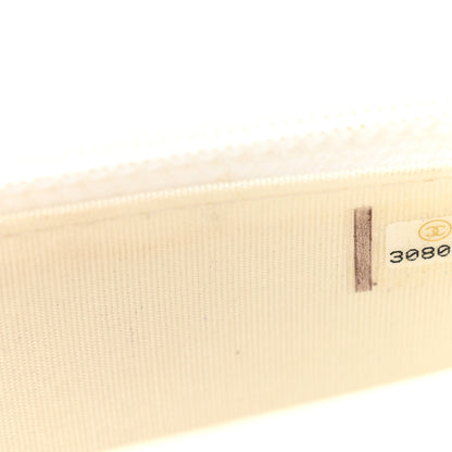 Chanel Calfskin Quilted Maxi Pearls Clutch With Chain  White 8 of 12